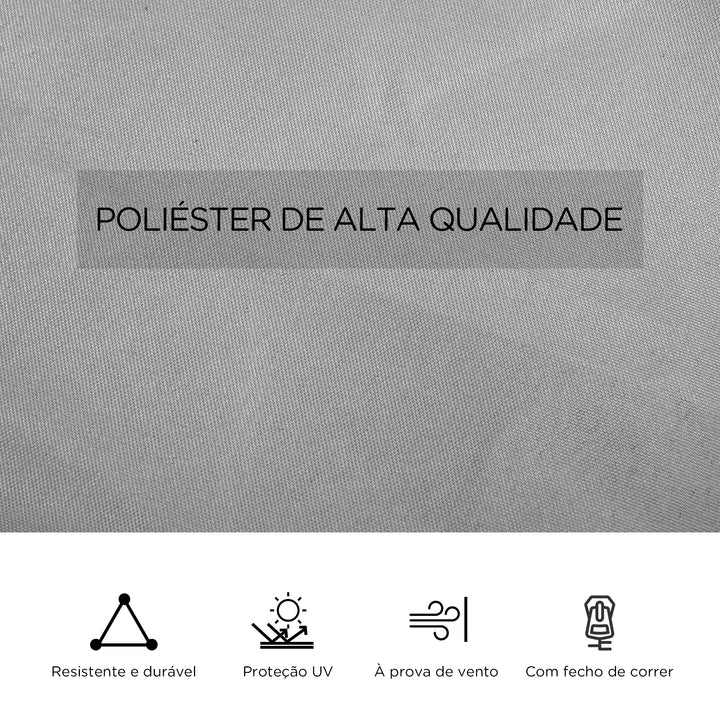 4 Paredes Laterais para Tenda 302x205 cm Laterais para Tenda Universal com Ganchos e Argola em C para Tenda de Jardim Terraço Cinza Claro