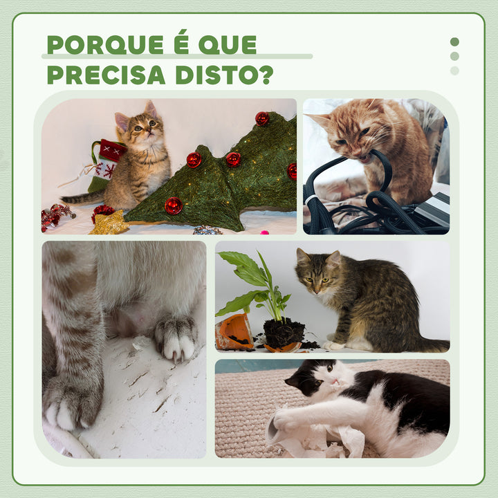 Arranhador para Gatos com Plataforma Altura 126 cm Torre de Escalar para Gatos com Rede Caverna Cama Postes de Sisal e Bolas de Brincar 48x40x126 cm Cinza