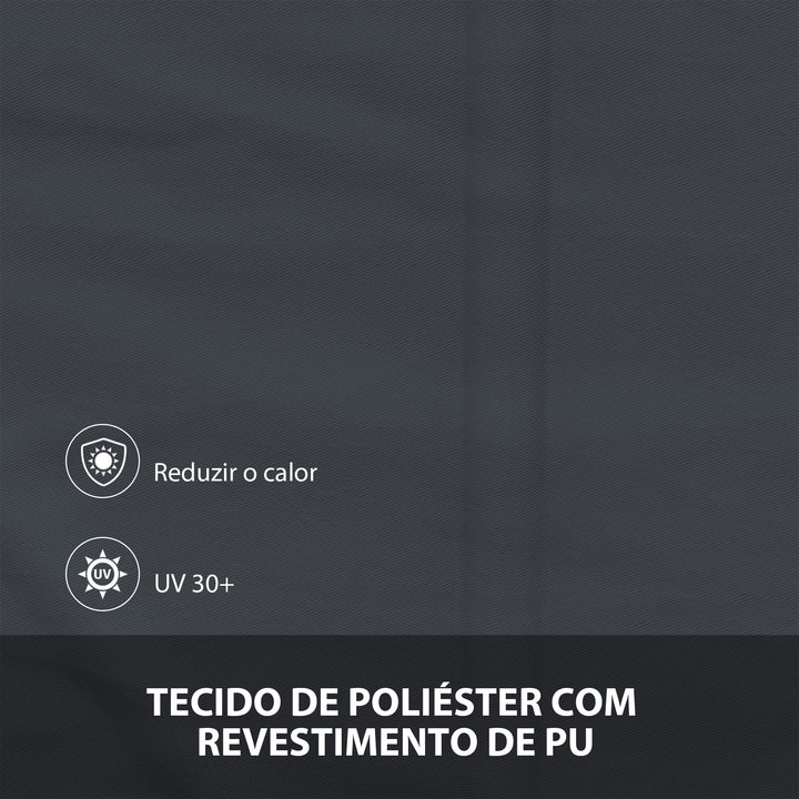 Toldo Retrátil para Janela 150x120 cm Toldo Manual de Exterior com Estrutura de Alumínio Ângulo de Inclinação Ajustável Anti-UV e Impermeável Cinza Escuro