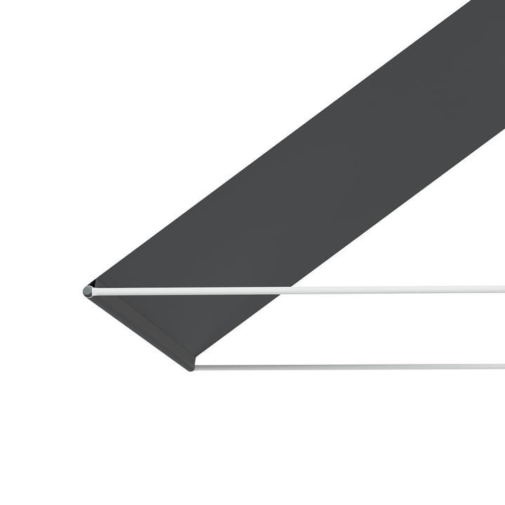 Toldo Retrátil para Janela 150x120 cm Toldo Manual de Exterior com Estrutura de Alumínio Ângulo de Inclinação Ajustável Anti-UV e Impermeável Cinza Escuro