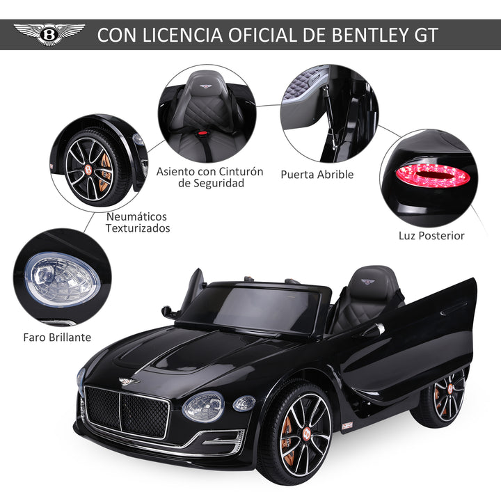 Bentley GT elétrico licenciado para crianças acima de 3 anos