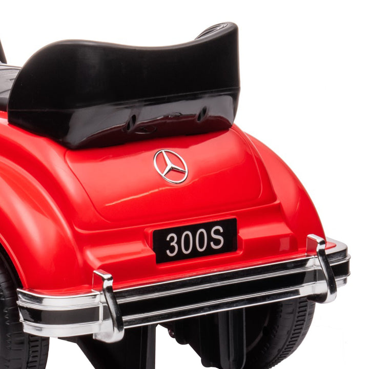 Carro Andador com Licença da Mercedes-Benz 300S Carro Andador para Crianças de 18-48 Meses com Armazenamento Volante Sistema Anti-Tombo Carga 25 kg 77,5x41,5x45 cm Vermelho