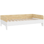 Cama para Crianças acima de 3 Anos 143,5x74x40 cm Cama de Madeira para Crianças Carga 80 kg para Dormitório Branco e Madeira