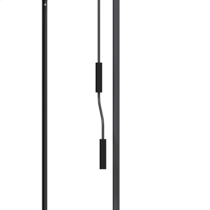 Toldo Manual Retrátil com Manivela 200x120x210-300 cm Toldo para Varanda com Altura Ajustável Impermeável e Anti-UV para Jardim Terraço Cinza Escuro