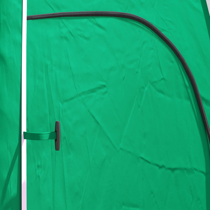 Tenda de Duche Portátil Tenda de Privacidade Emergente 122x122x213 cm UPF30+ Trocador para Campismo Sanita Verde