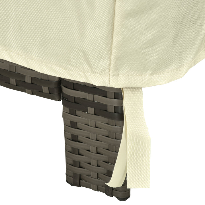 Capa de Proteção para Cadeiras Cobertura de Móveis Cadeira Impermeável Exterior, Jardim Proteção contra Chuva e Sol 68x87x77 cm 600D Oxford Tecido