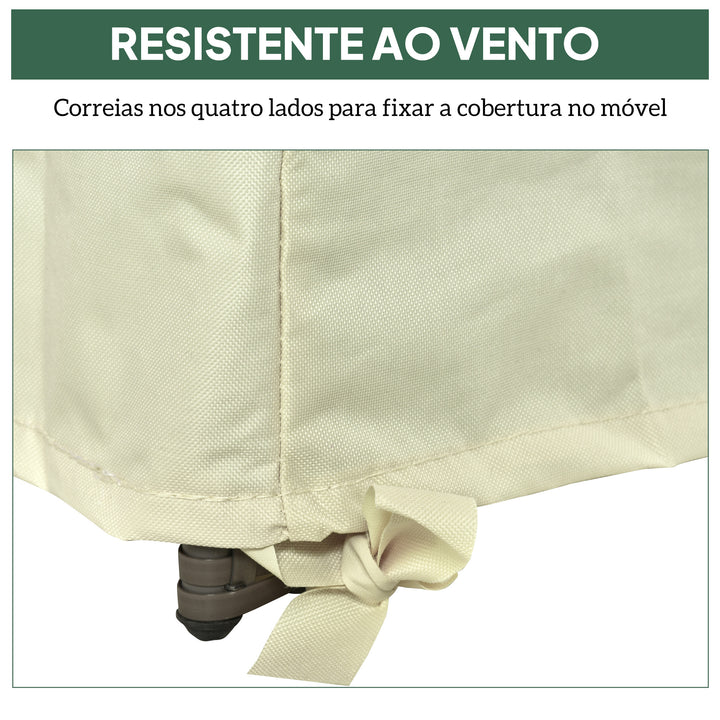 Capa de Proteção para Cadeiras Cobertura de Móveis Cadeira Impermeável Exterior, Jardim Proteção contra Chuva e Sol 68x87x77 cm 600D Oxford Tecido