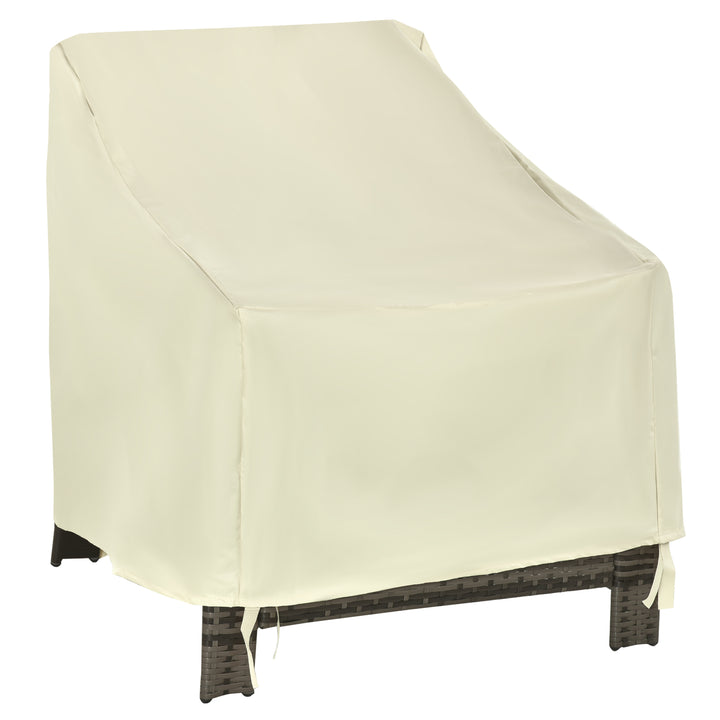 Capa de Proteção para Cadeiras Cobertura de Móveis Cadeira Impermeável Exterior, Jardim Proteção contra Chuva e Sol 68x87x77 cm 600D Oxford Tecido