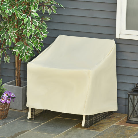 Capa de Proteção para Cadeiras Cobertura de Móveis Cadeira Impermeável Exterior, Jardim Proteção contra Chuva e Sol 68x87x77 cm 600D Oxford Tecido