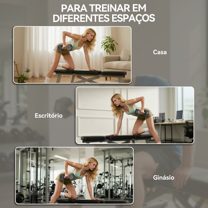 Conjunto de 2 Halteres Hexagonais 12,5 kg (25 kg Total) Ferro Fundido Revestidos em Borracha com Pega Anti-Deslizante para Musculação em Casa ou Ginásio Preto e Prateado