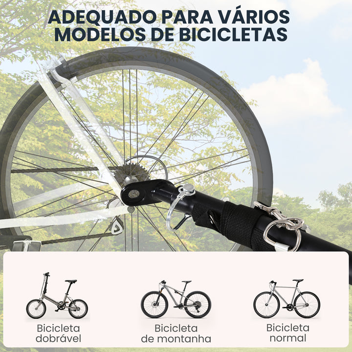 Reboque de Carga para Bicicleta Carregamento de Bagagem Armação de aço leve com refletores