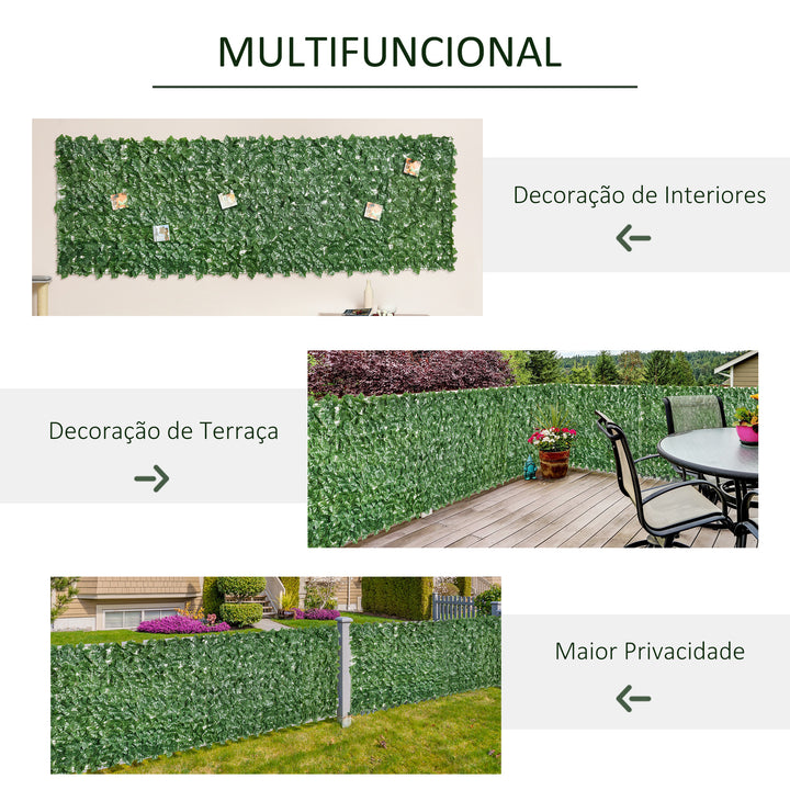Cobertura Artificial em Rolo de 3x1m para Varanda Planta decorativa