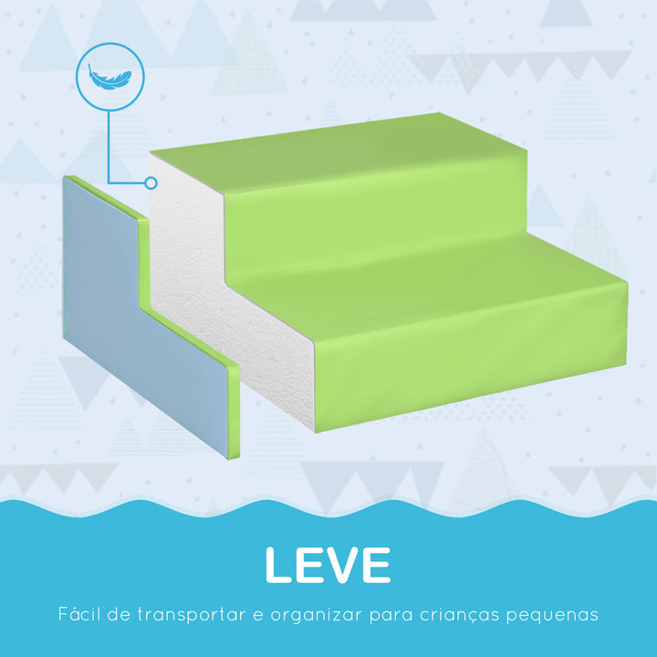 Conjunto de 6 Blocos de Espuma para Crianças de 12-36 Meses Brinquedo Educativo de Construção Infantil para Escalar 150x100x24 cm Multicor