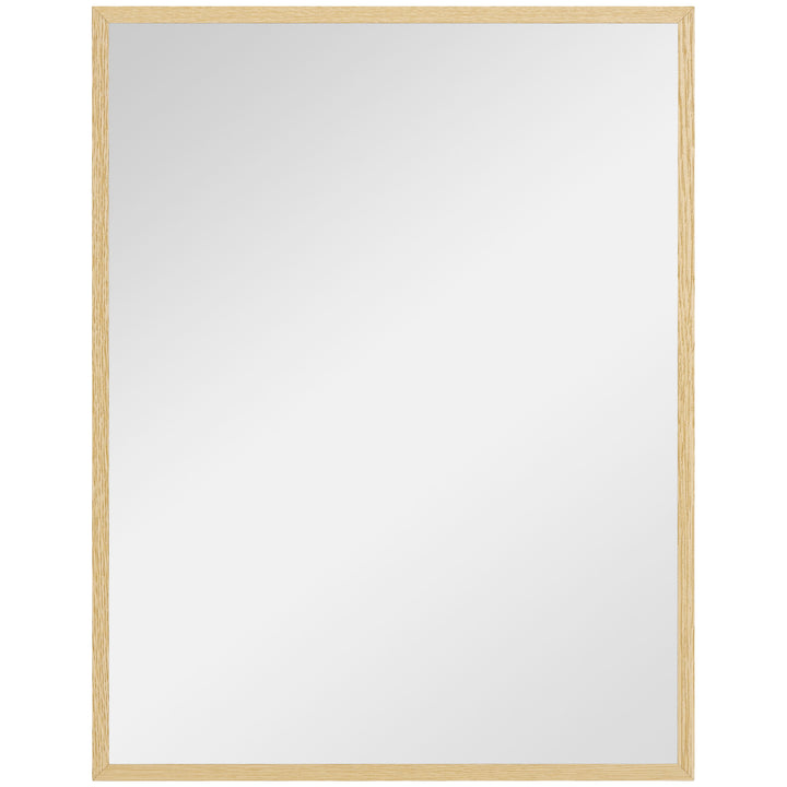 Espelho de Parede 70x90 cm Espelho de Casa de Banho Retangular Decorativo para Sala Entrada Corredor Horizontal ou Vertical Madeira
