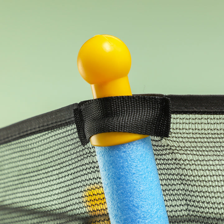 Trampolim para Crianças acima de 3 Anos Cama Elástica Infantil com Rede de Segurança e Estrutura de Aço para Interiores e Exteriores Carga 50 kg Ø163,5x190 cm Azul