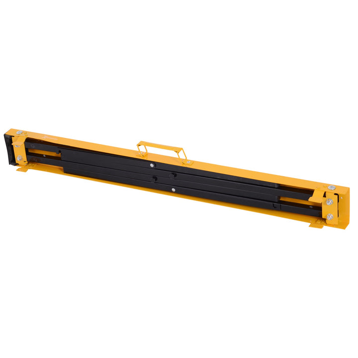 Cavalete de Serra com Patas Dobráveis Cavalete Metálico 2 Peças com Asa Tapete Antiderrapante Máx. 250kg Aço