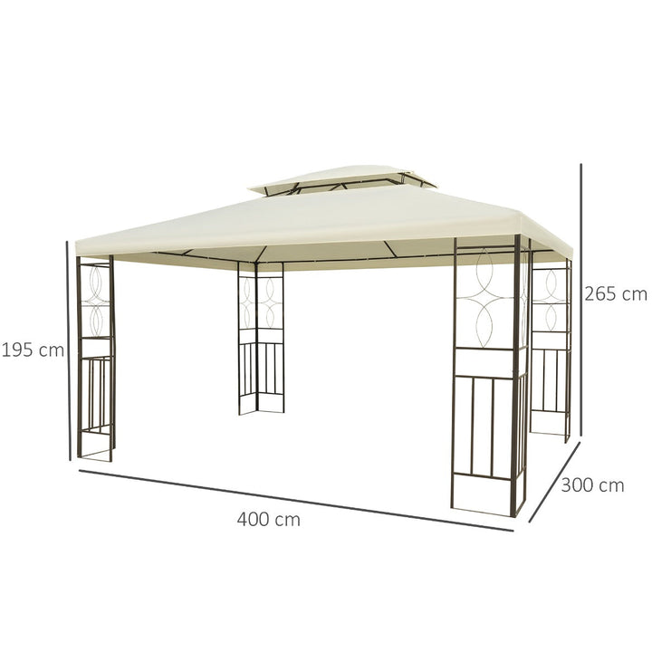 pérgola para jardim 300x400x265 cm