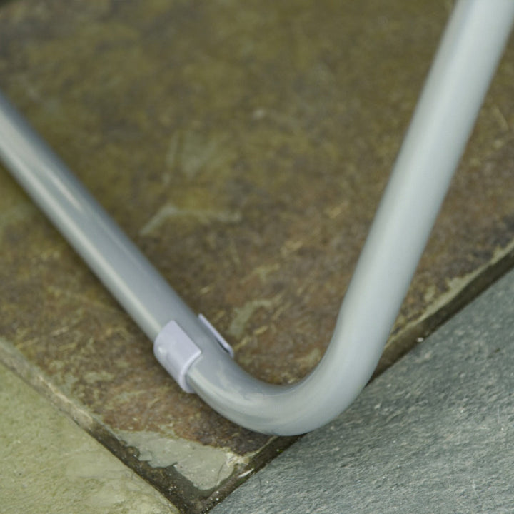 Conjunto de 2 Espreguiçadeiras Acolchoadas Dobráveis e Reclináveis com Descanso para os pés para Praia ou Campismo - Aço - 60x73x102 cm