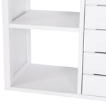 Armário de Banheiro Baixo com Prateleiras e Armário com Porta 60x30x54 cm Branco