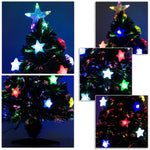 Árvore de Natal artificial 90cm Pinheiro Decoração de Natal com 12 LED 3 Cores 90 Ramos Verde PVC