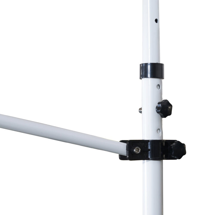 Toldo Portátil Pátio Varanda 3x1,5m Toldo Manual Dobrável de Alumínio Altura Regulável com Manivela para Terraço Jardim Bege