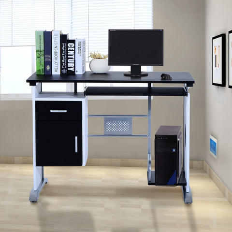 Secretária para Computador PC Gabinete Secretária 100 x 52 x 75 cm Escritório Mobiliário Madeira