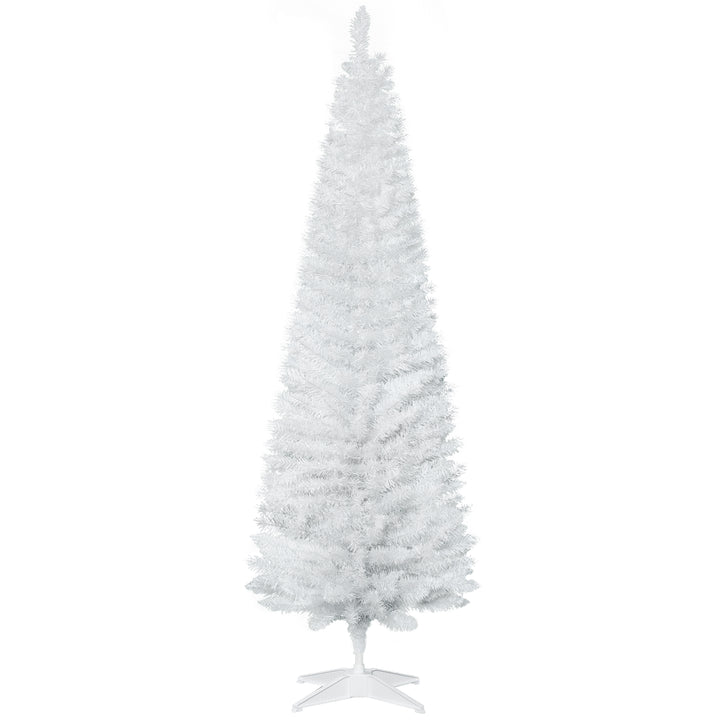 Árvore de Natal Artificial 180cm Ignífugo com 390 Ramos de PVC e Suporte de Metal Decoração de Natal para Interiores Fácil de Montar Verde