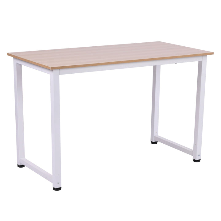 Mesa de computador para casa o oficina com os pés ajustáveis mobiliário de escritório simples 120x60x76cm carga 100 kg armação de metal