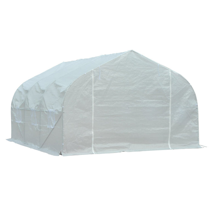 Estufa Plástico no jardim para plantas Branco 350x300x200cm