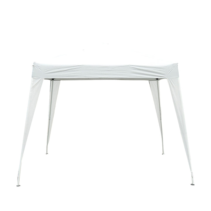 Tenda Dobrável para Exterior 3x3m para Jardim Parque de Campismo Festa Loja Eventos – Cor branco mate com tonalidade cinzenta– Aço e Oxford