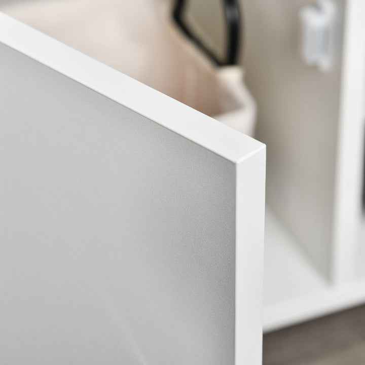 Móvel de TV para Televisores de até 60” Móvel de Sala de Estar Moderno com Armário 3 Compartimentos 120x40x55cm Branco