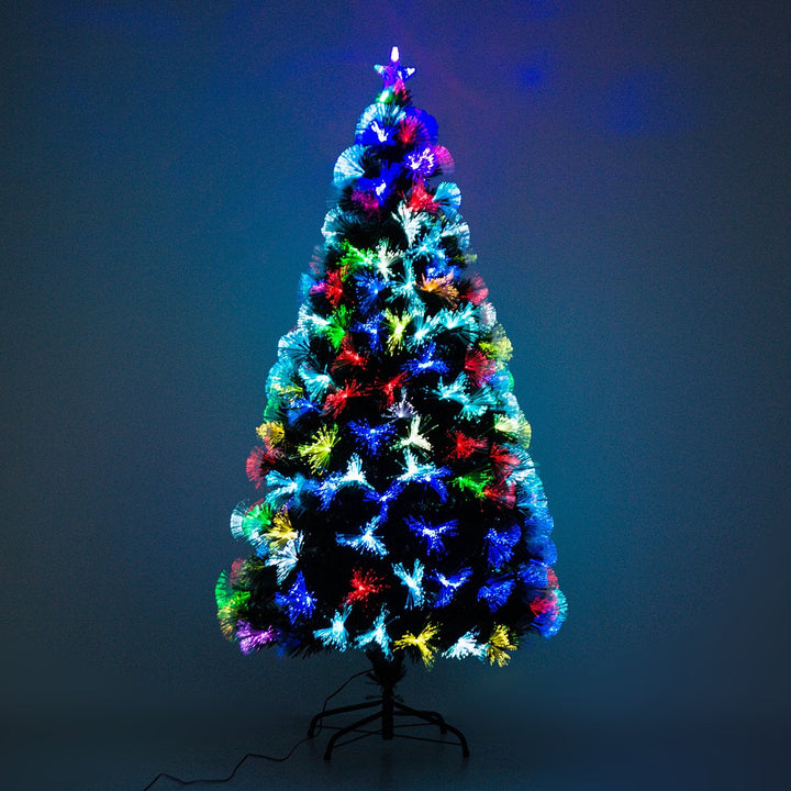 Árvore de Natal Verde F74x150cm + Luzes LED Árvore Artificial