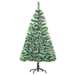 Árvore de Natal Artificial 150cm com 416 Ramos e Suporte de Metal Árvore de Natal para Decoração de Interior Sala de Estar Festas Ø75x150 cm Verde