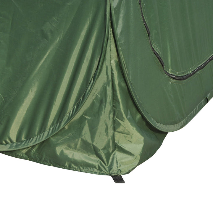 Tenda de acampamento multifuncional leve e dobrável à prova d'água Estrutura flexível e estável com sistema POP-UP 100x100x185cm Verde