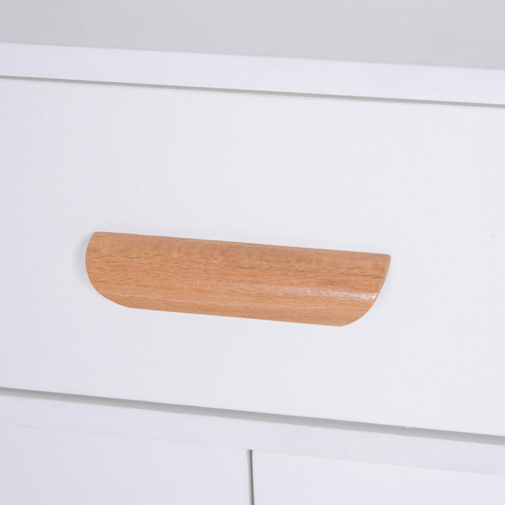 Armário Branco Móveis multiuso para cozinha sala de jantar sala de estar e casa de banho 80x29,5x96cm