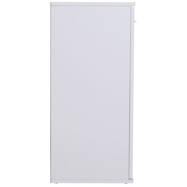 Armário Aparador amplo espaço de Armazenamento para sala de jantar com portas e gavetas 106x35x76cm Branco
