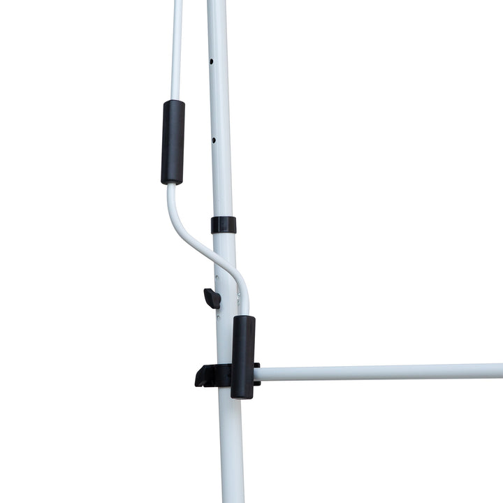 Toldo Manual Retrátil para Exterior 400x120x170-280cm Toldo Enrolável Altura Ajustável com Manivela Proteção Solar para Terraço Balcão Jardim Marrom Claro