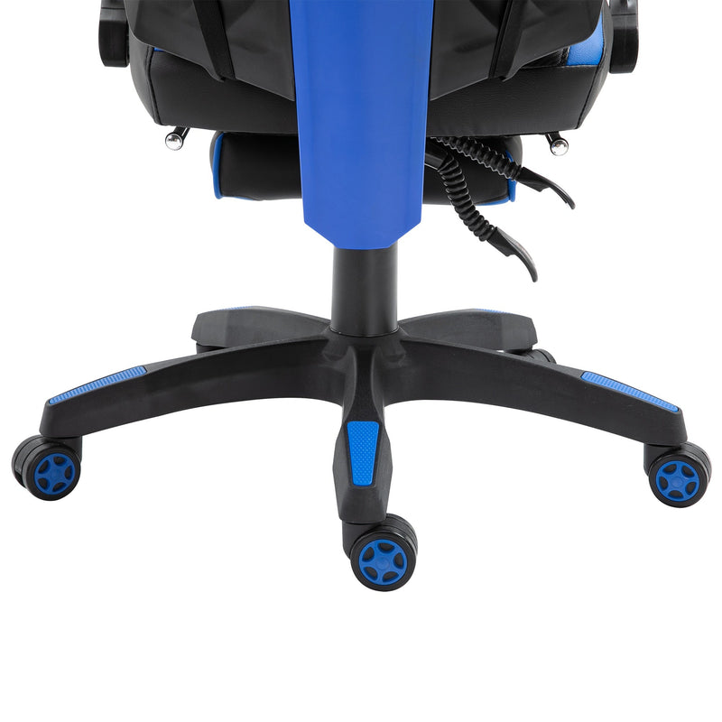 Cadeira de escritorio gaming ergonômica Altura ajustável Encosto ajustável Azul