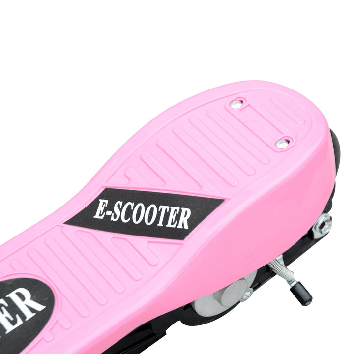 Trotinete Eléctrico Tipo Scooter com Guiador Ajustável – Cor Rosa - 81.5x37x96cm