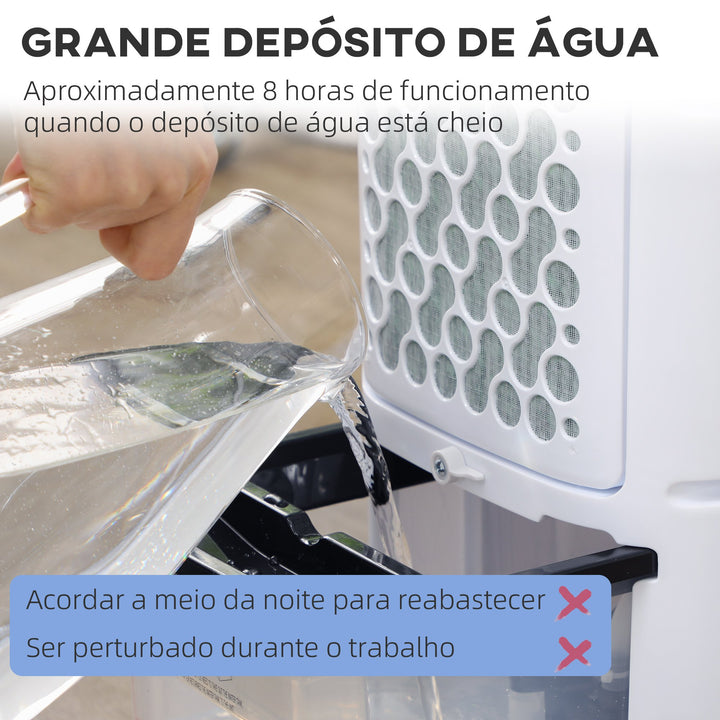 Climatizador Refrigerador de Ar Portátil 3,5 L 3 em 1 Climatizador Humidificador Ventoinha 65W Ecrã LED Controlo Remoto Temporizador Oscilação 3 Velocidades 3 Modos 24,5x27x60 cm Branco