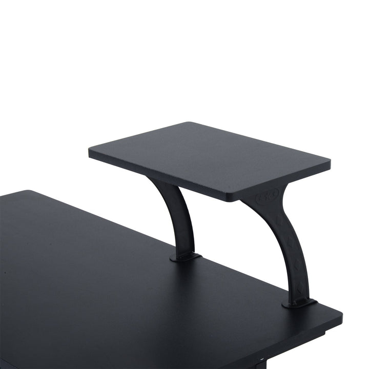 Secretária para Computador Preto Madeira MDF, Ferro 90x50x95 cm