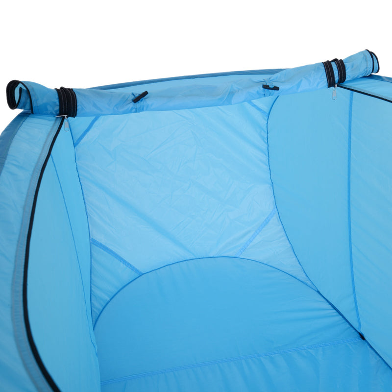 Tenda de acampamento multifuncional leve dobrável e estável à prova d'água com sistema POP-UP 100x100x185cm Azul