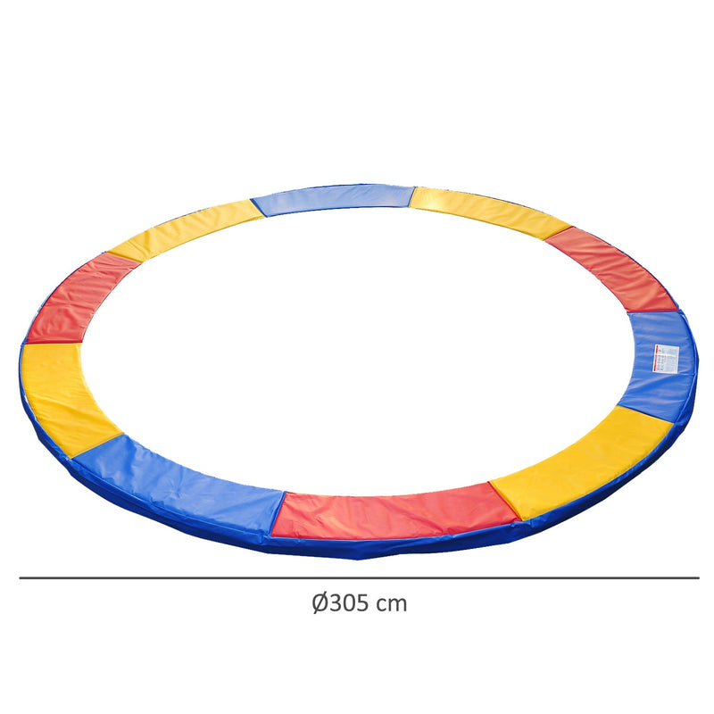 Tampa de proteção de borda Cama elástica Trampolins multicoloridos de 305 cm