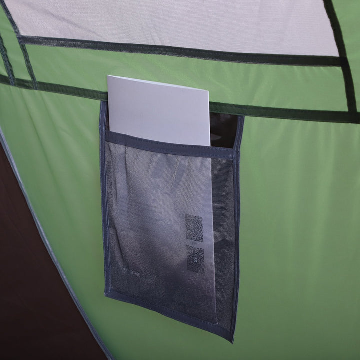 Tenda de campismo para 2 pessoas impermeavel leve com Bolsa Portátil Mosquiteiro 250x150x100cm Verde