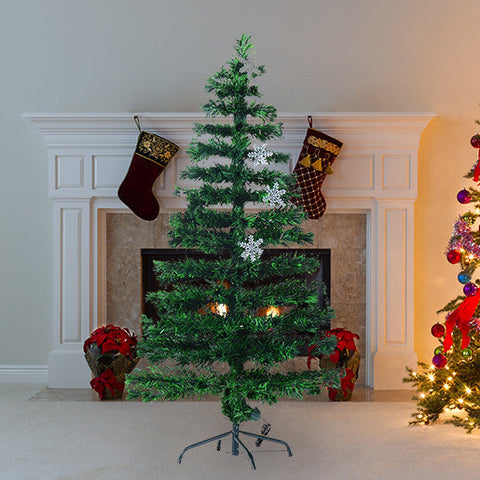 Árvore de Natal Verde F 60 x 150 cm + Luzes LED Árvore Artificial