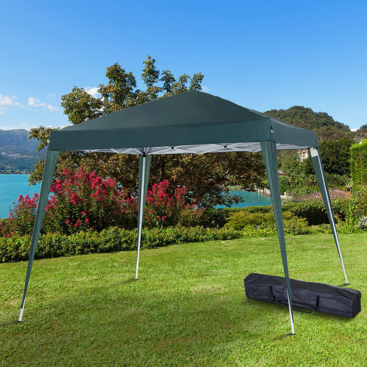 Tenda Dobrável 3 x 3m para Exterior para Jardim Parque de Campismo Festa Loja Eventos Aço e Oxford Verde