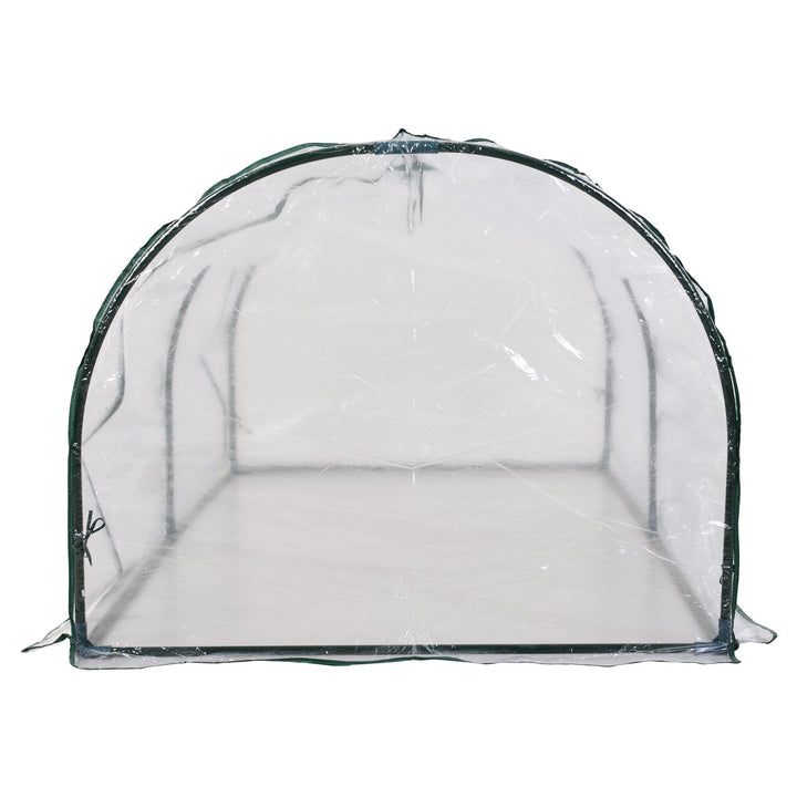 Estufa transparente para jardim ou terraço para cultivo de plantas e flores com porta zip 250x100x80cm PVC
