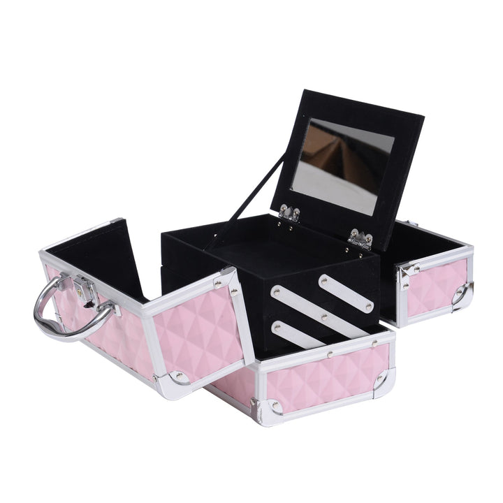 Mala para Maquilhagem Organizador Cosméticos Profissional 20x15x15cm