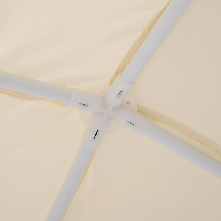 Tenda 3x3x2,35 m com Painéis Laterais e Mosquitero Aço Exterior Poliéster Cor Bege