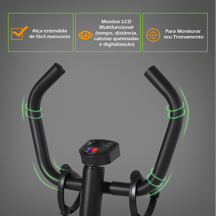 Máquina de Step Stepper Up-Down Máquina de Paso com 2 pedais ajustáveis para os pés 40x48x118cm